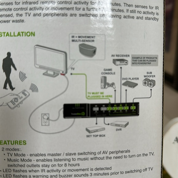TrickleStat TS1810 TIER 2 AV ADVANCED POWERSTRIP+. (SKU 255) light use - Picture 4 of 7